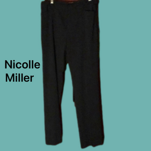 Nicole Miller Black Dress Slacks (8) Like New